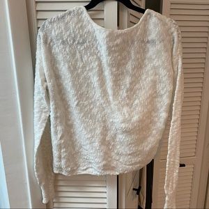 Cupcakes and cashmere open back sweater